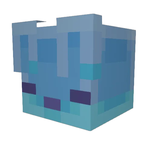 repeter02 Minecraft avatar head, 3D render