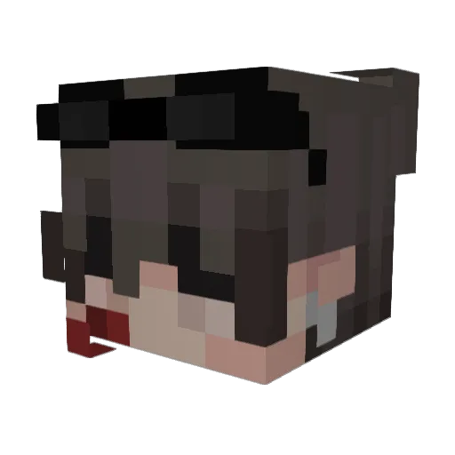 replikai Minecraft avatar head, 3D render