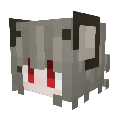 replti Minecraft avatar head, 3D render