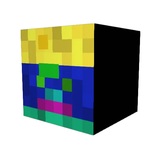repooc68 Minecraft avatar head, 3D render