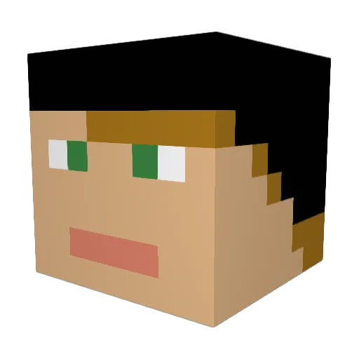 repper424 Minecraft avatar head, 3D render