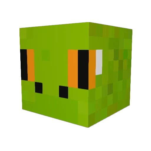 reptikrook Minecraft avatar head, 3D render