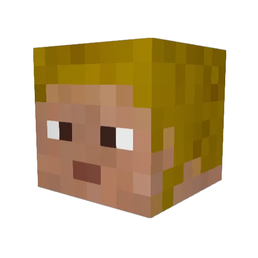 republicNick Minecraft avatar head, 3D render