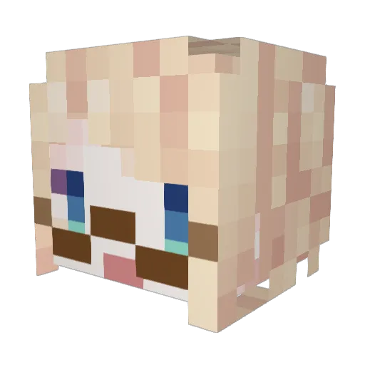 repys_ Minecraft avatar head, 3D render