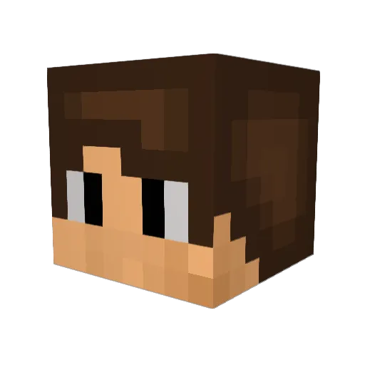 reras_ Minecraft avatar head, 3D render