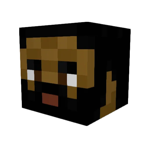 rerbest Minecraft avatar head, 3D render