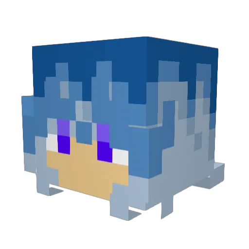 rerepy Minecraft avatar head, 3D render