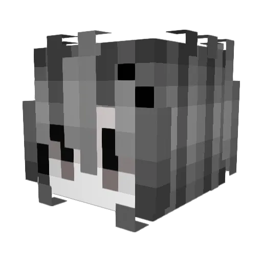reritzu Minecraft avatar head, 3D render