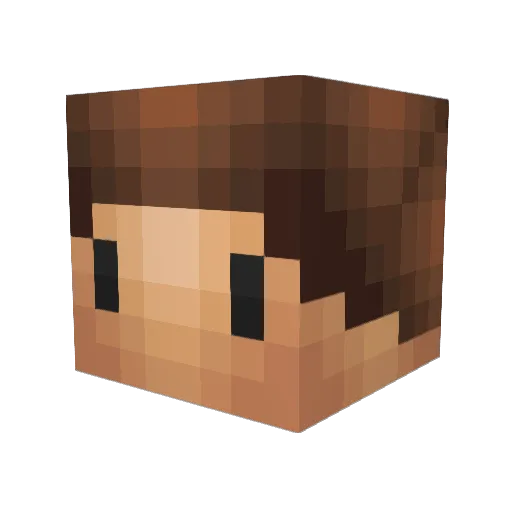 resdjif Minecraft avatar head, 3D render