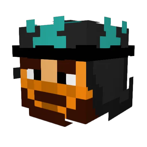resetdeathsnew Minecraft avatar head, 3D render