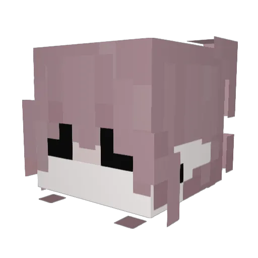 resicle Minecraft avatar head, 3D render