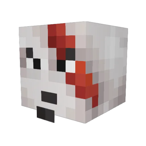 residente09 Minecraft avatar head, 3D render