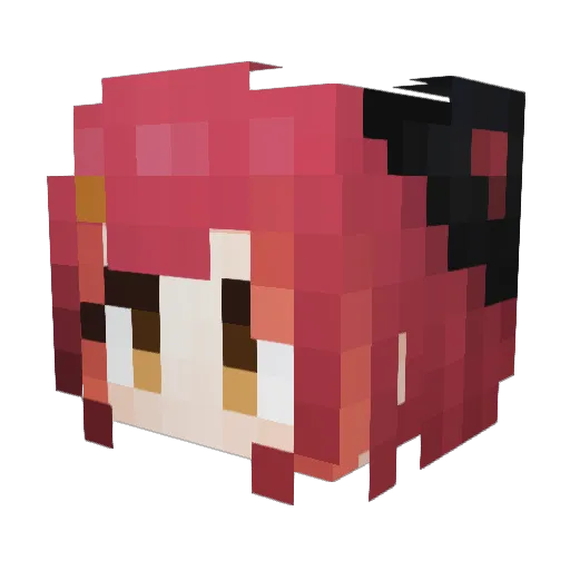 residuebean Minecraft avatar head, 3D render