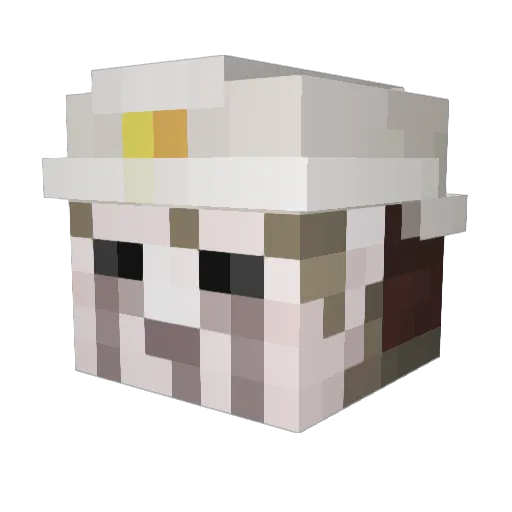 resistance_dev Minecraft avatar head, 3D render