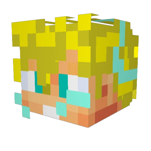 resistante321 Minecraft avatar head, 3D render