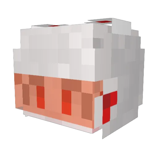 resix6 Minecraft avatar head, 3D render