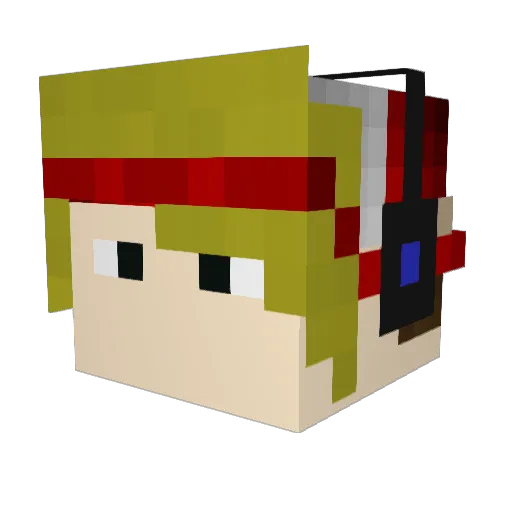 resolutetech47 Minecraft avatar head, 3D render