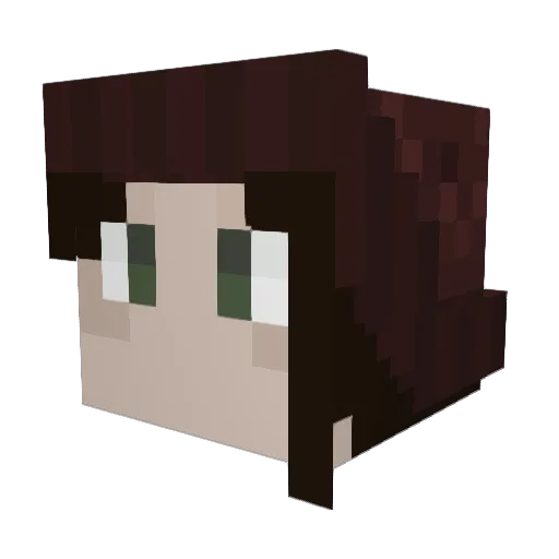 resoluteyolk Minecraft avatar head, 3D render