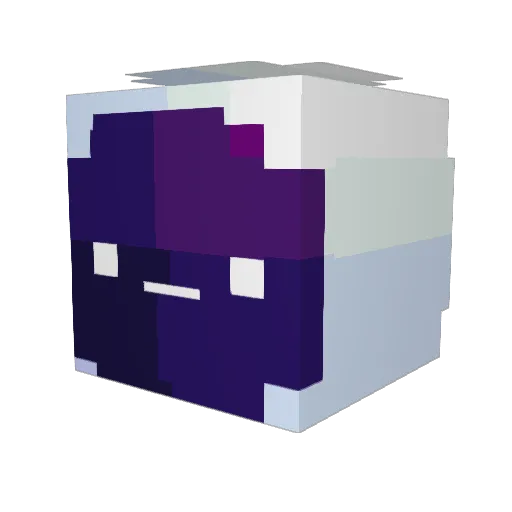 respawnable Minecraft avatar head, 3D render