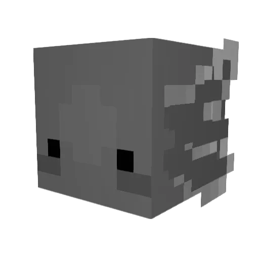 respectik202 Minecraft avatar head, 3D render