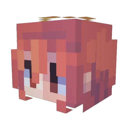 respohn Minecraft avatar head, 3D render