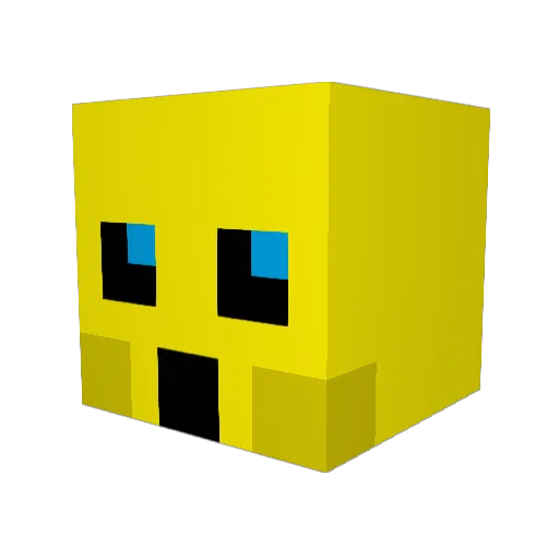 ressola Minecraft avatar head, 3D render