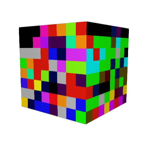 rest09 Minecraft avatar head, 3D render