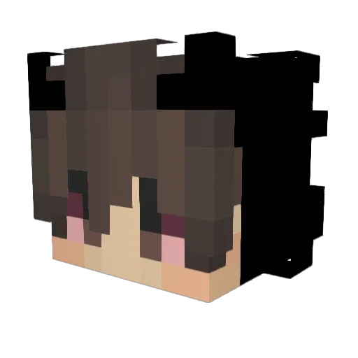 rest_art Minecraft avatar head, 3D render