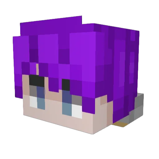 restfi Minecraft avatar head, 3D render