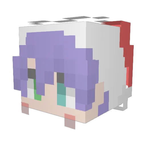 restlesschild Minecraft avatar head, 3D render