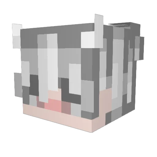restlessenergy Minecraft avatar head, 3D render