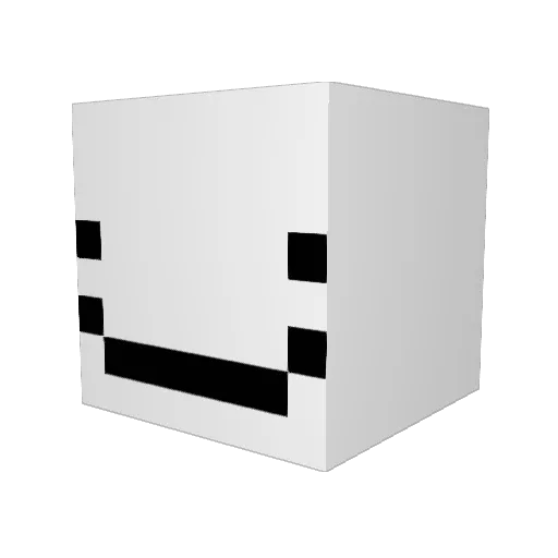 ret1308 Minecraft avatar head, 3D render
