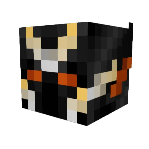 retard37 Minecraft avatar head, 3D render