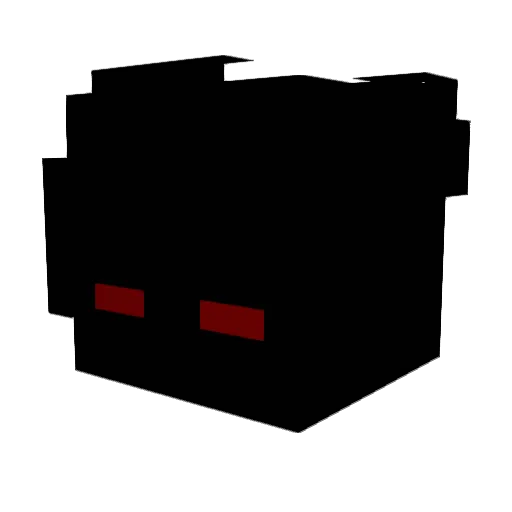 retarts Minecraft avatar head, 3D render