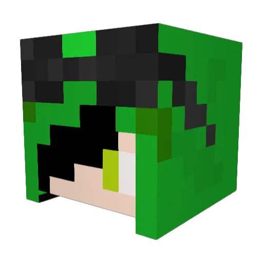 retasumann1945 Minecraft avatar head, 3D render