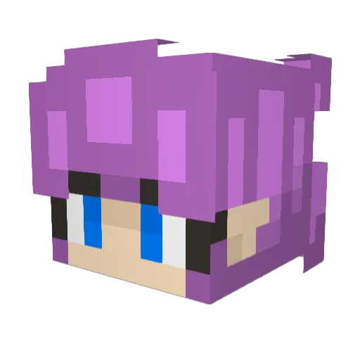 retchedfind Minecraft avatar head, 3D render