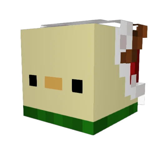 reticuli2012 Minecraft avatar head, 3D render