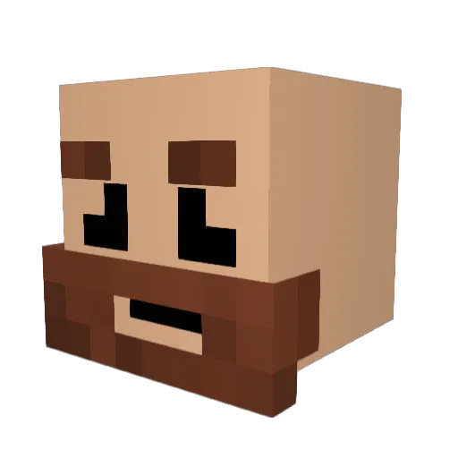 retor12 Minecraft avatar head, 3D render