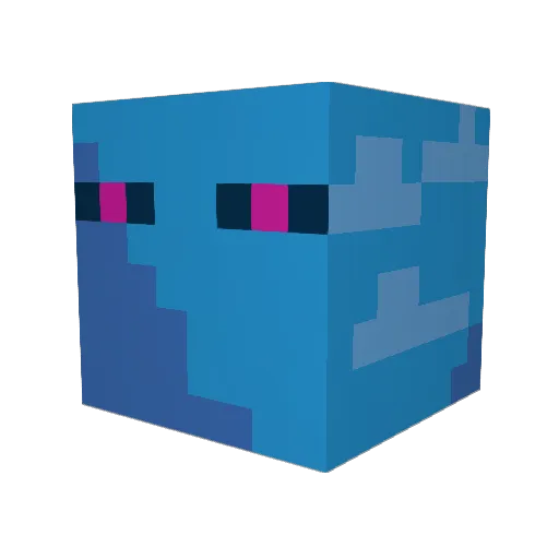 retorico Minecraft avatar head, 3D render