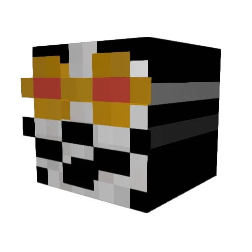 retr06 Minecraft avatar head, 3D render