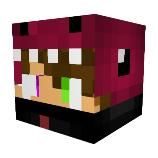 retroclex Minecraft avatar head, 3D render