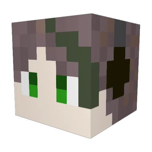 retronorm Minecraft avatar head, 3D render
