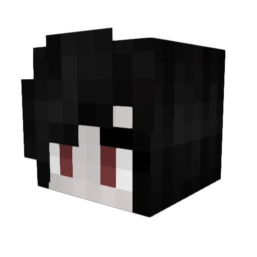 retroruin Minecraft avatar head, 3D render