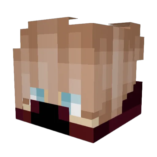 retsu20 Minecraft avatar head, 3D render