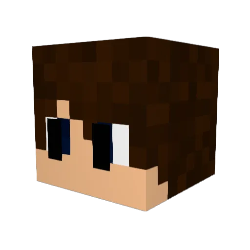 retsubyd Minecraft avatar head, 3D render