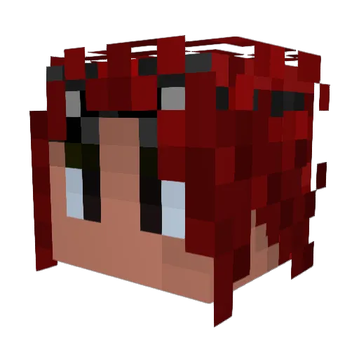 rettan132 Minecraft avatar head, 3D render