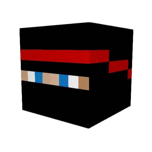 rettbeef Minecraft avatar head, 3D render