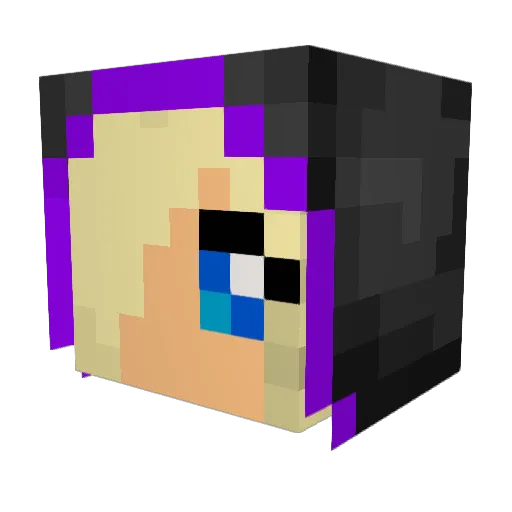 return38 Minecraft avatar head, 3D render