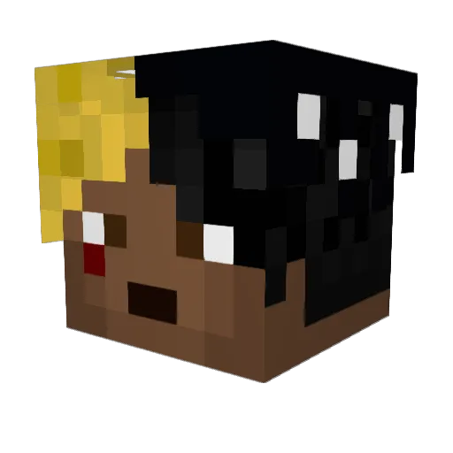 return_pl Minecraft avatar head, 3D render