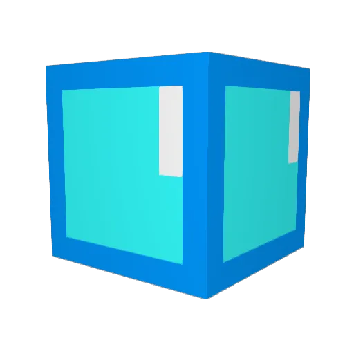 returnling Minecraft avatar head, 3D render